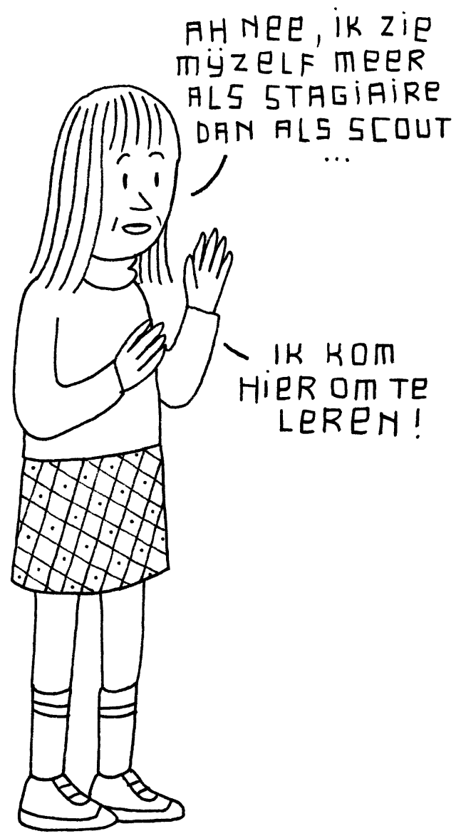 cartoon over al doende leert men